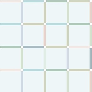 Pastel Framed Checkerboard Squares
