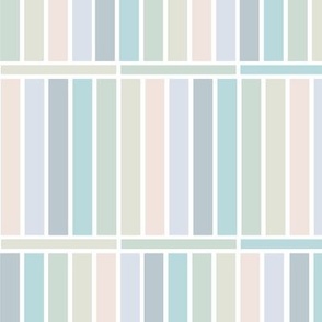Pastel Stacked and Divided Stripes