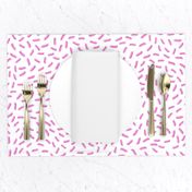 Pink Sprinkles Bliss: Hand Drawn Tossed Sweets //  On White