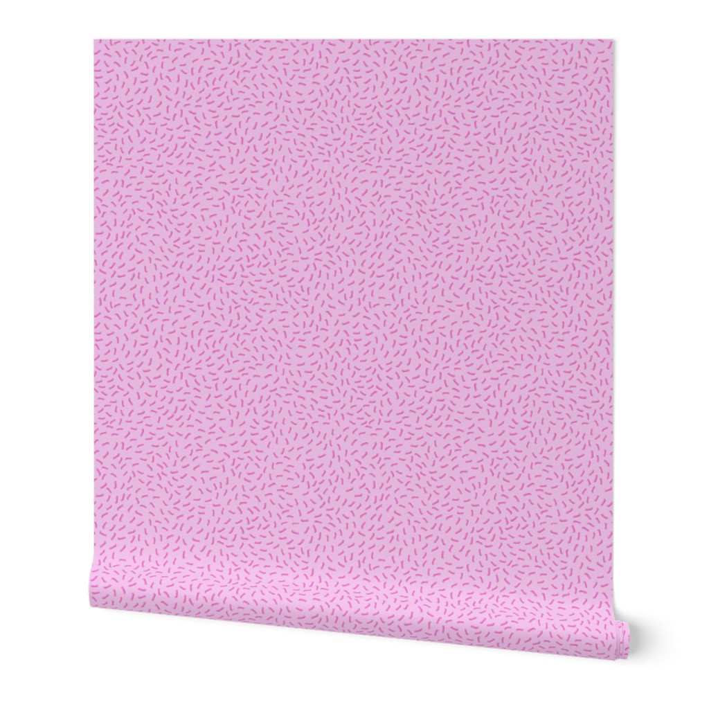 Pink Sprinkles Bliss: Hand Drawn Tossed Sweets //  Light Rosy Pink