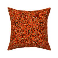 leopard animal print on orange