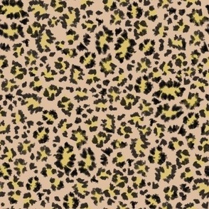 leopard print on brandy vanilla cashmere