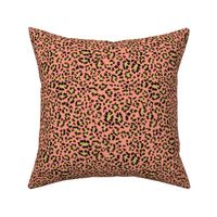 Leopard print on peachy pink