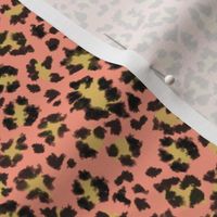 Leopard print on peachy pink