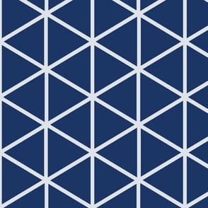 Isometric Graph Paper-XL  Scale-Solitude Grey-Regal Blue-Shibori Blues Palette