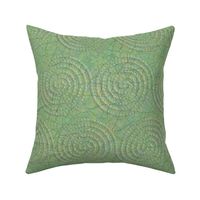 Mother of Pearl Spiral Emboss Textured…..jade green shade.