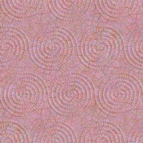 Mother of Pearl Spiral Emboss Textured…..mid pink shade. 