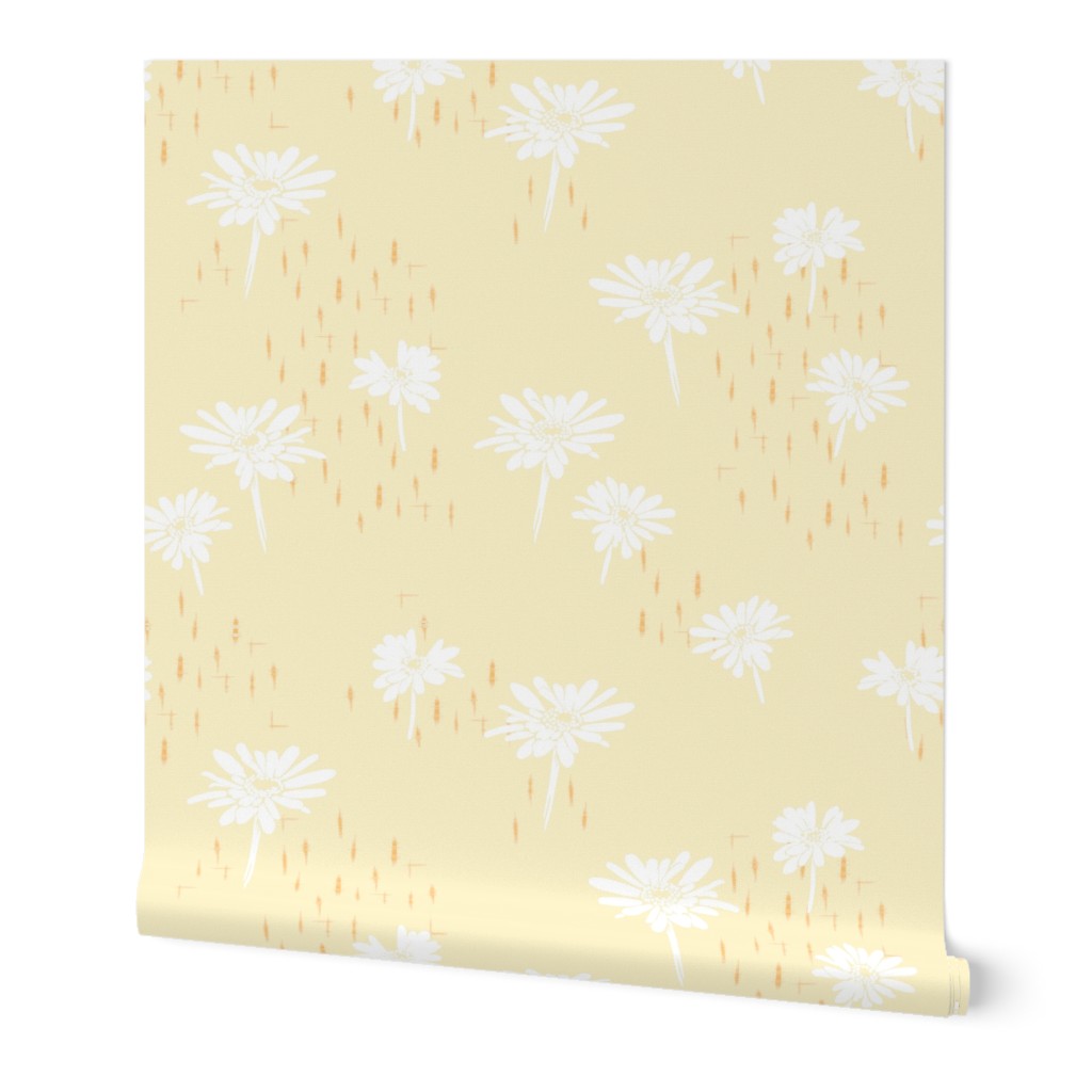 DAISY SPACE TWO COLOR IKAT_YELLOW