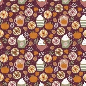mini pumpkin lattes / plum