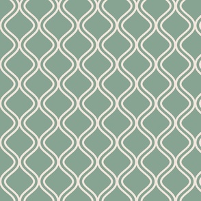 Green Vintage Lattice Pattern