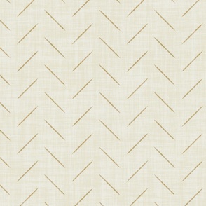 Minimal herringbone on linen texture simple, tan beige arrow lines on cream white