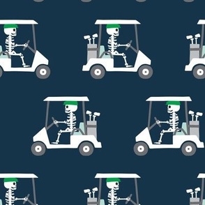 Skeleton Golfers Golf Carts - navy - LAD24