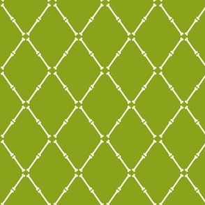 (small scale) bones - trellis - dark lime green - LAD24