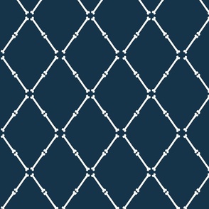 bones - lattice - navy - LAD24