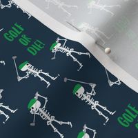 (small scale) Golf or Die! Skeleton Golfers - Navy - LAD24