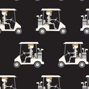 Skeleton Golfer - golf carts - black - LAD24