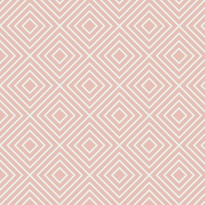 Pink Retro Diamond Pattern