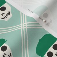 Skeleton Golfer - Plaid - Green/Mint - LAD24