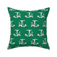 Skeleton Golfer Golf Cart - Green - LAD24