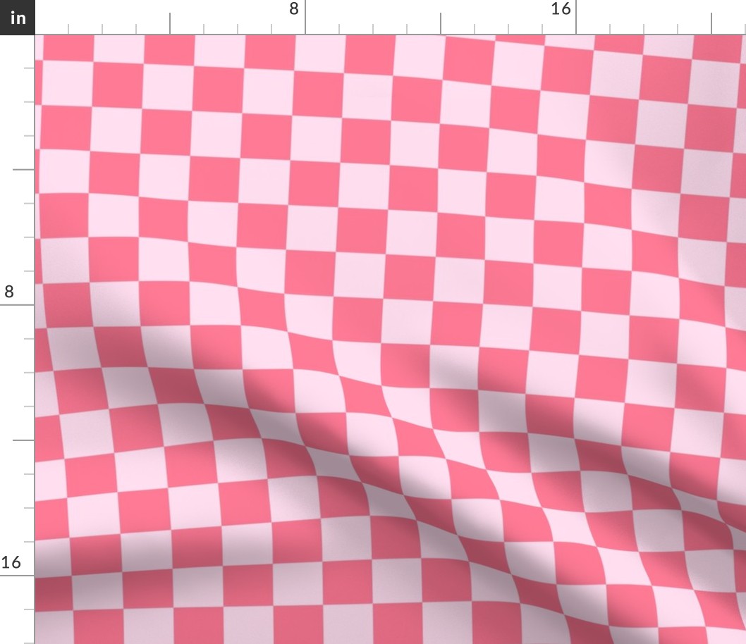 (S) Checkboard - Cheerful Checks - pink