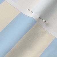 Classic Large Scale Cabana Stripe for Fabric and Wallpaper | Light Baby Blue and Cream | 1.5" Stripe (~4 cm)