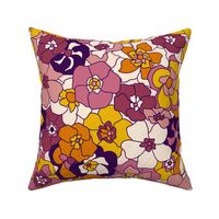 Retro Floral (24") - orange, pink, purple (ST2022RF)