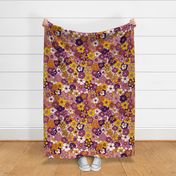 Retro Floral (24") - orange, pink, purple (ST2022RF)