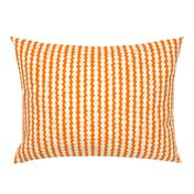 block print bubble stripe orange 12IN large scale