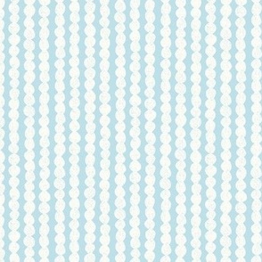 block print bubble stripe sky blue 6IN medium scale