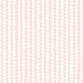 block print bubble stripe shell pink 6IN medium scale