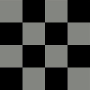 2” Checkers, Grey and Black