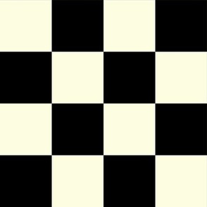 2” Checkers, Black and Ivory