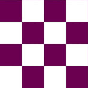 2” Checkers, Berry Purple and White