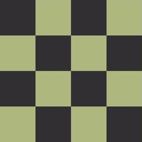 2” Checkers, Pistachio Green and Dark Chocolate