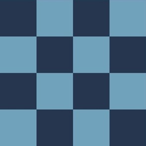 2” Checkers, Denim Blue and Navy