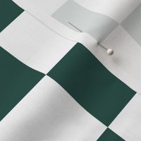 2” Checkers, Jungle Green and White