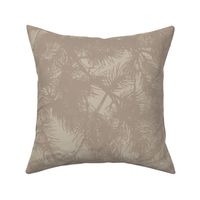 Beige Neutral Pine Tree Branches // Large Scale // Warm Monochromatic Textural Naturalistic Design