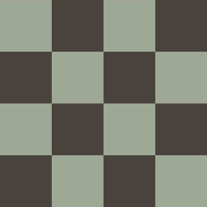 2” Checkers, Sage and Sepia