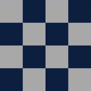2” Checkers, Navy Blue and Grey