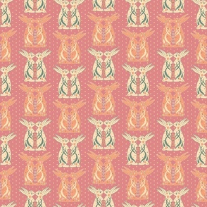 Easter Bunny Hearts - Orange/Lemon/Hot Pink - 12 inch