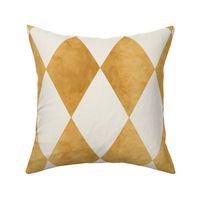 THE GATSBY COLLECTION - HARLEQUIN DIAMOND PATTERN IN GOLD PATINA AND WHITE