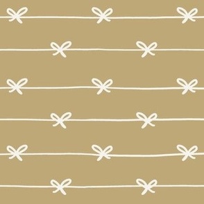 (L) Simple Ribbon Bows In Light Olive Green