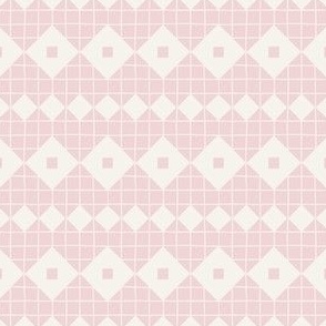 (S) Quilted Heart Blocks In Light Floss Pink