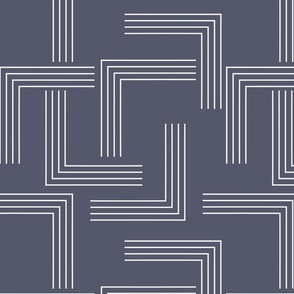 Geometric Maze - Charcoal Gray - Minimalist - Modern - Lines - Linear - Neutral Colors - Wallpaper - Timeless - Contemporary - Abstract