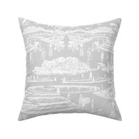 Pale Gray Toile Versailles