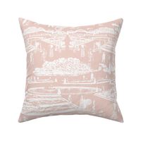 Lacey Pink Toile Versailles