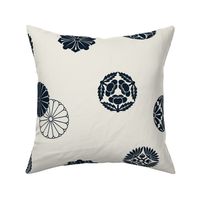 THE GATSBY COLLECTION - JAPANDI ORBS IN NAVY AND WHITE