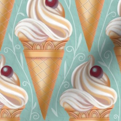 Ice Cream Fantasies - Soft Serve cone [Light mint]