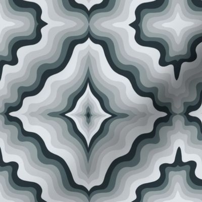 Abstract diamonds gray scale