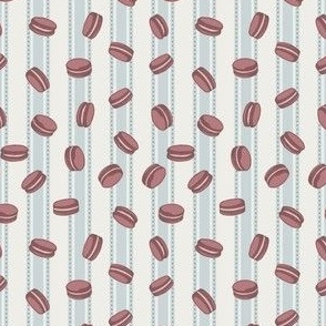 Pink Macaroons and Blue Circus Stripes, Small